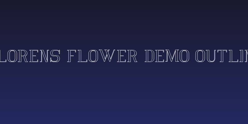 Vlorens Flower DEMO Outline Social Header