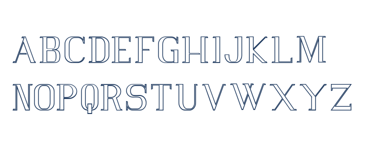 Vlorens Flower DEMO Outline Lowercase