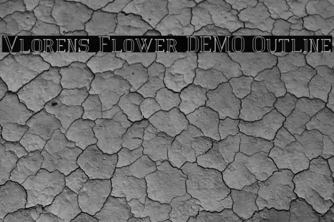 Vlorens Flower DEMO Outline Font examples
