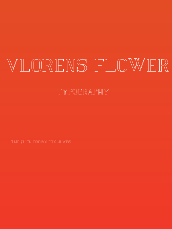 Vlorens Flower DEMO Outline Poster