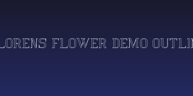 Vlorens Flower DEMO Outline Social Header