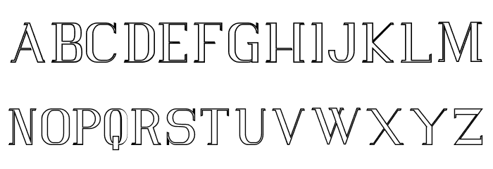 Vlorens Flower DEMO Outline Font LOWERCASE