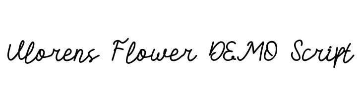 Vlorens Flower DEMO Script  Free Fonts Download