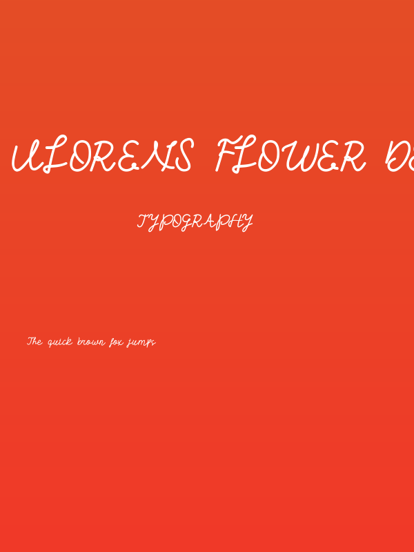 Vlorens Flower DEMO Script Poster