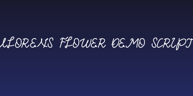 Vlorens Flower DEMO Script Social Header