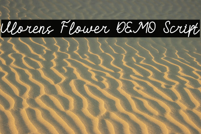 Vlorens Flower DEMO Script Example 1