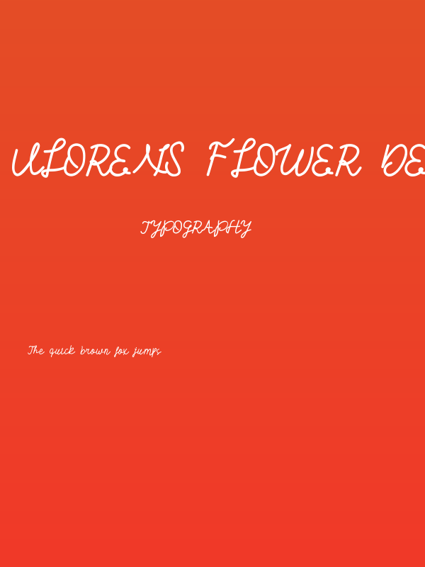 Vlorens Flower DEMO Script Poster