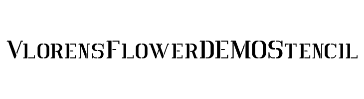 Vlorens Flower DEMO Stencil  لخطوط تنزيل