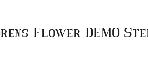 Vlorens Flower DEMO Stencil Logo