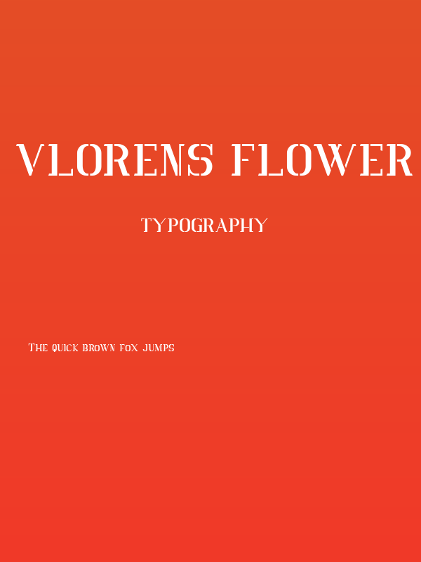 Vlorens Flower DEMO Stencil Poster