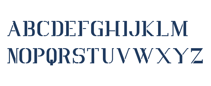 Vlorens Flower DEMO Stencil Lowercase