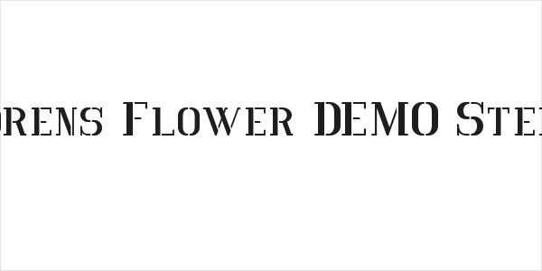Vlorens Flower DEMO Stencil Logo