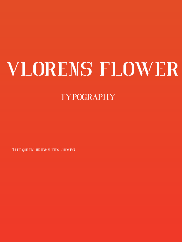 Vlorens Flower DEMO Stencil Poster