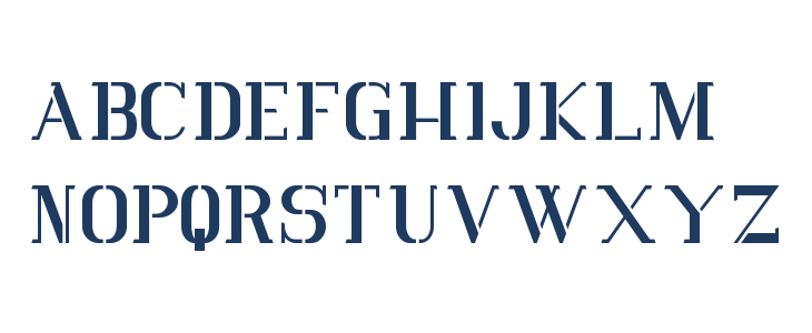 Vlorens Flower DEMO Stencil Lowercase