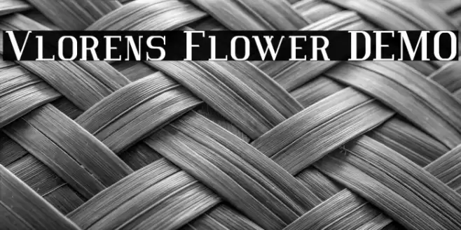 Vlorens Flower DEMO Font examples
