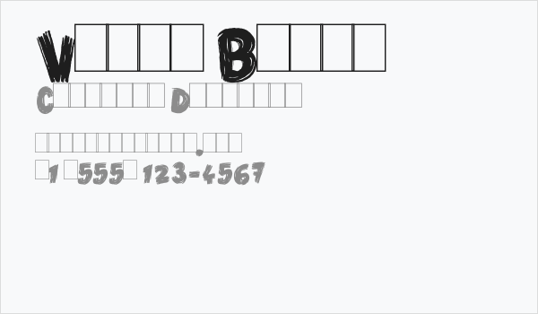 Vlump Black Business Card