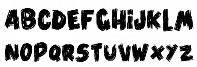 Vlump Black 字体 小写