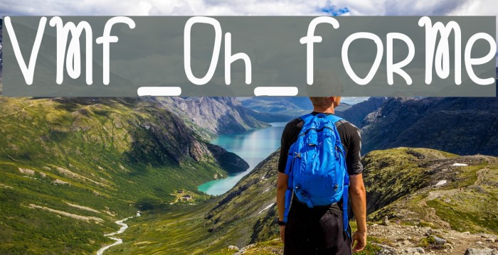 VMF_Oh_ForMe Font examples