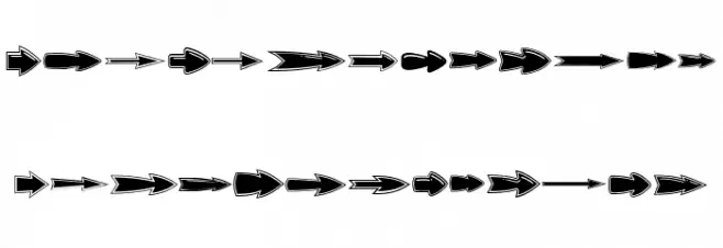VN Arrows Regular Fuentes MAYÚSCULAS