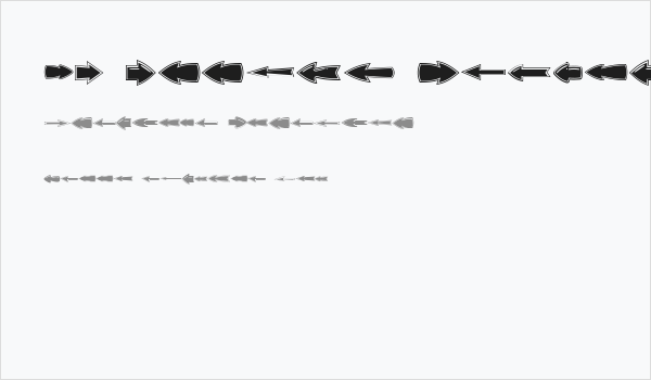 VN Arrows Regular Business Card