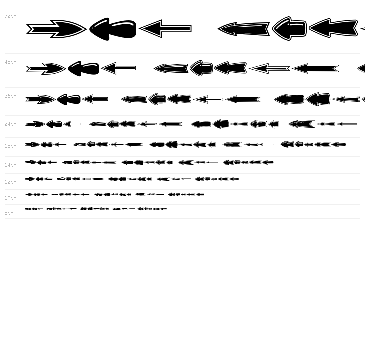 VN Arrows Regular Waterfall