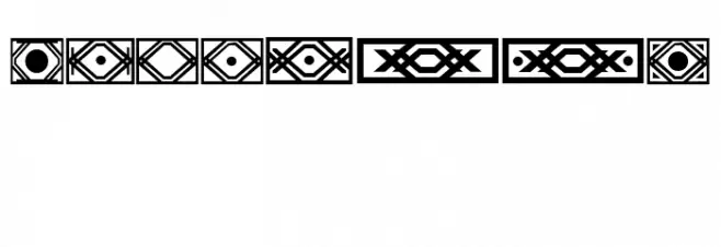 VN Borders Regular Schriftart Groß