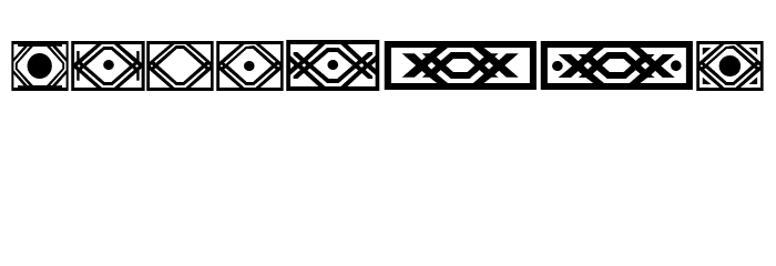VN Borders Regular Font LOWERCASE