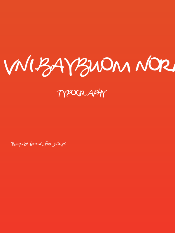 VNI-Baybuom Normal Poster