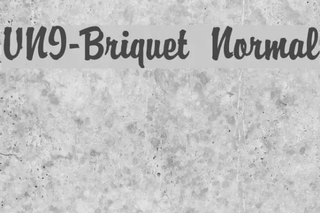 VNI-Briquet  Normal Font examples