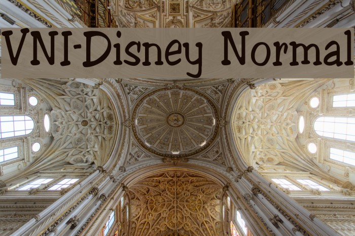 VNI-Disney Normal Font examples
