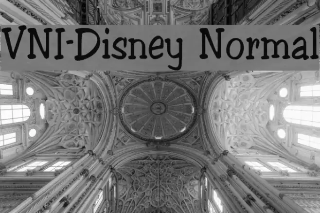 VNI-Disney Normal フォント examples