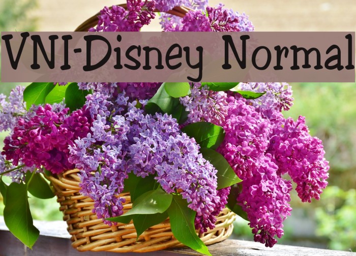 VNI-Disney Normal Font examples