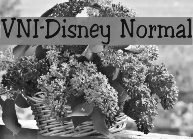 VNI-Disney Normal フォント examples