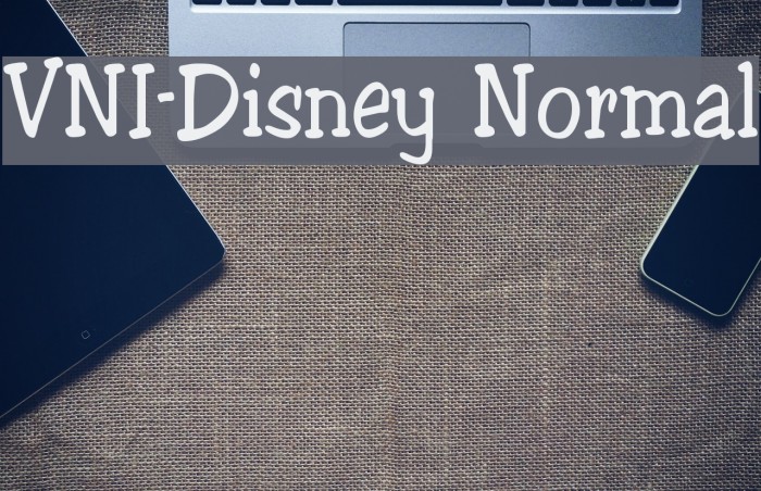 VNI-Disney Normal Font examples
