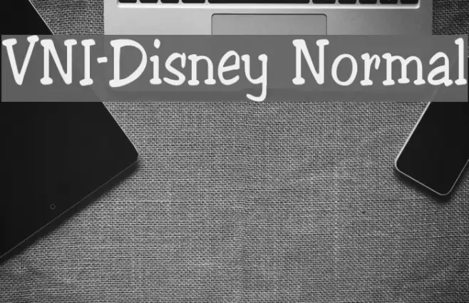 VNI-Disney Normal フォント examples