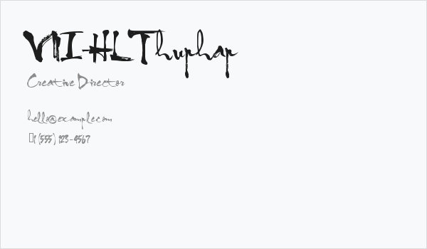 VNI-HLThuphap Business Card