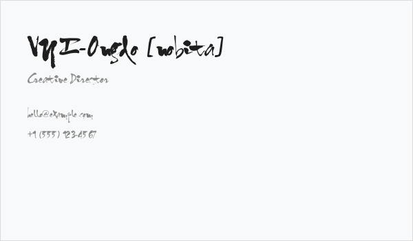 VNI-Ongdo [nobita] Business Card