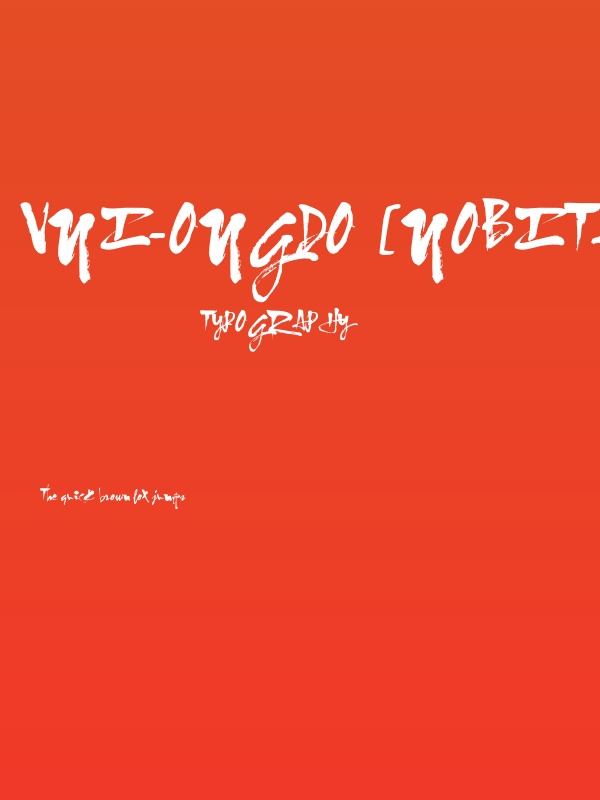 VNI-Ongdo [nobita] Poster