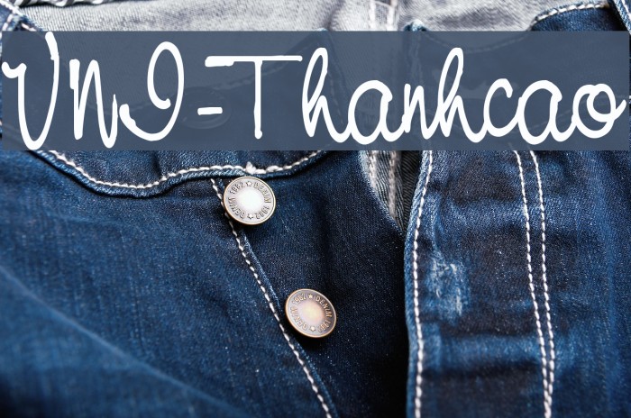 VNI-Thanhcao Font examples