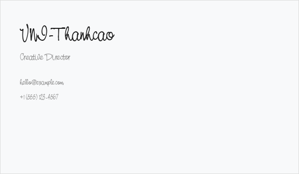 VNI-Thanhcao Business Card