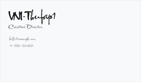 VNI-Thufap1 Business Card