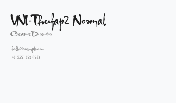 VNI-Thufap2  Normal Business Card