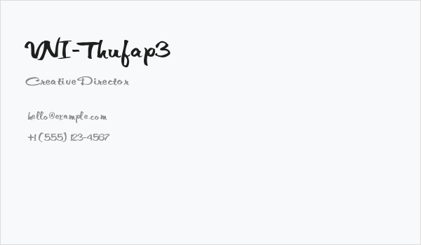 VNI-Thufap3 Business Card