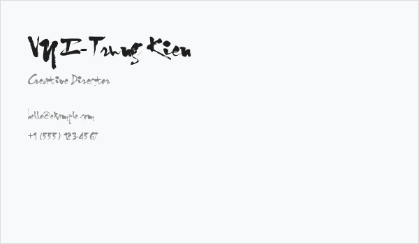 VNI-Trung Kien Business Card