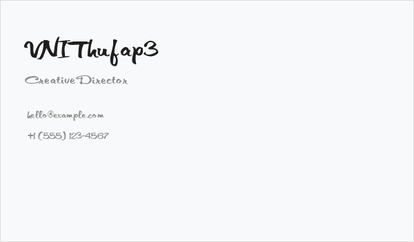 VNIThufap3 Business Card