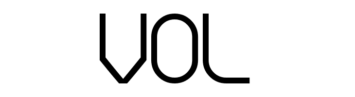 VOL  フリーフォントのダウンロード