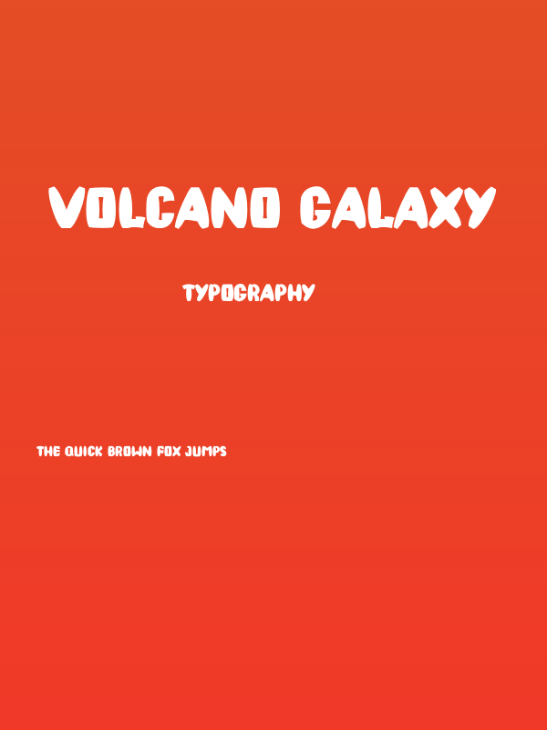 VOLCANO GALAXY Poster