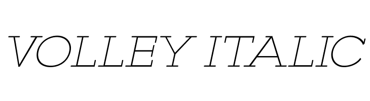 VOLLEY ITALIC  Free Fonts Download