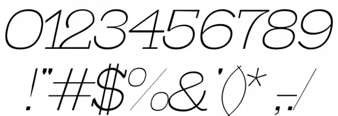 VOLLEY ITALIC Caratteri ALTRI CARATTERI