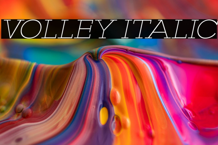 VOLLEY ITALIC Example 3